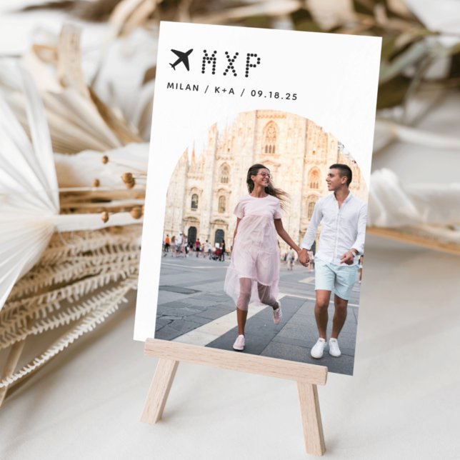 Numéro De Table Thème Voyage mariage Photo & Code d'aéroport (Créateur téléchargé)