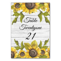 Tournesol en bois blanc Patiné rustique