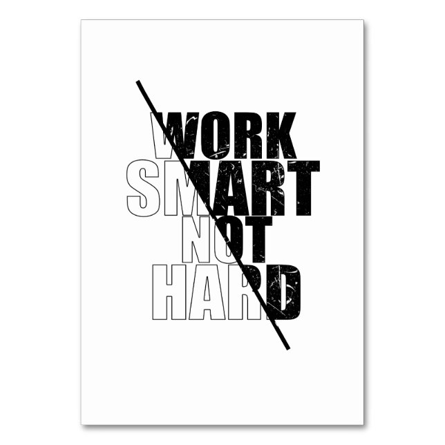 Numéro De Table travail intelligent pas dur (Par défaut)