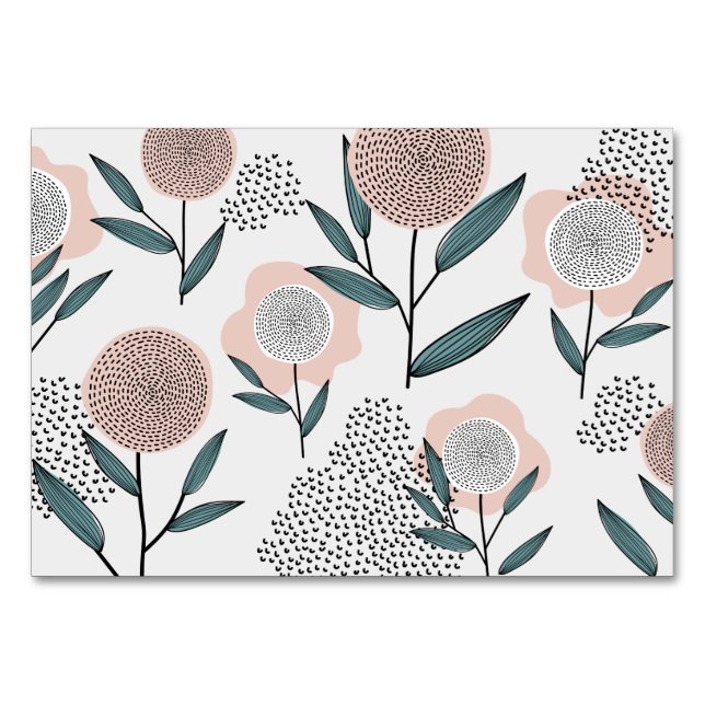 Numéro De Table Un rose (Devant)