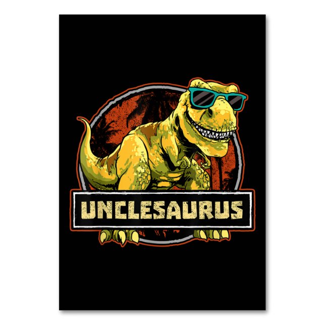 Numéro De Table Unclesaurus T rex Uncle Saurus Dinosaur (Par défaut)