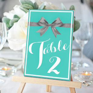 Numéro De Table Une Touche D'Argent Douche Bridal Centerpiece Part