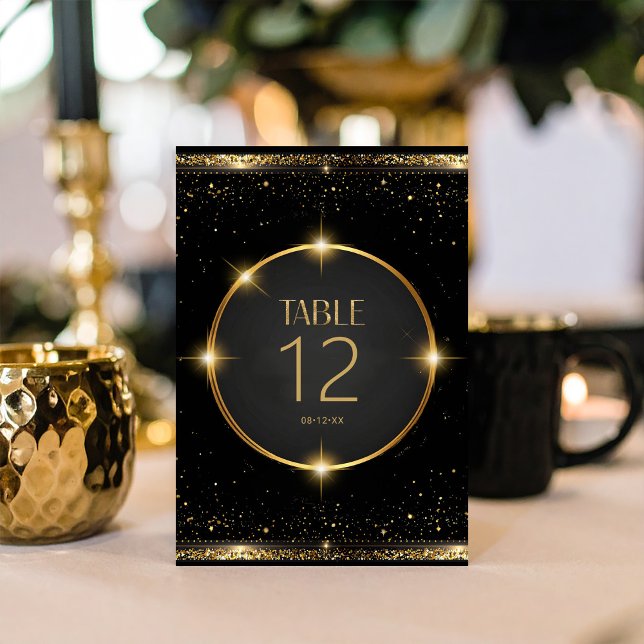 Numéro De Table Vieux Hollywood Glam Sweet 16 ID1108 (Créateur téléchargé)