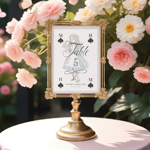 Numéro De Table Vintage Alice Wonderland Alice Drink Me Caractère