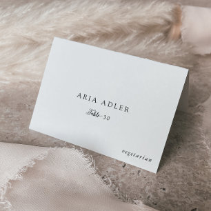 Numéro De Table Vintage Script Mariage Menu Option Placer les cart