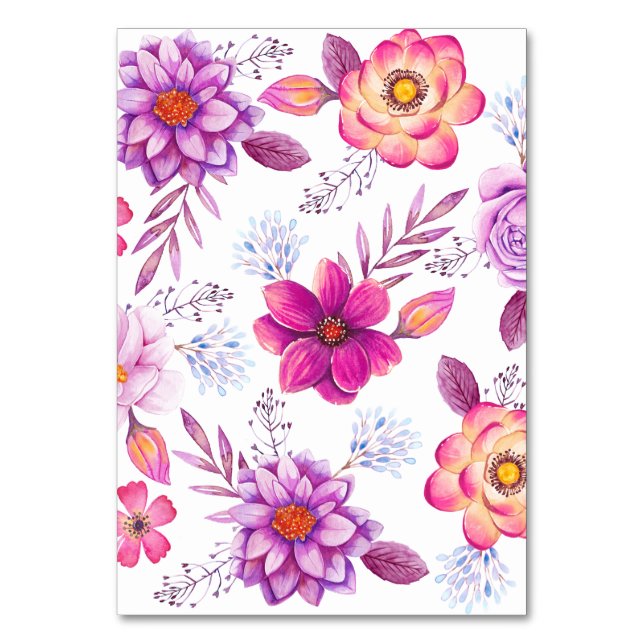 Numéro De Table Violet rose (Par défaut)