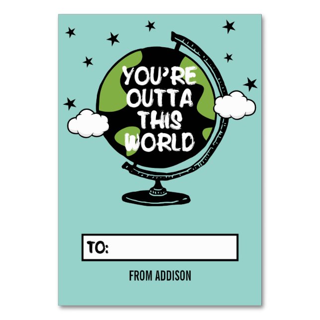 Numéro De Table Vous êtes hors de cette World Classroom Valentine  (Par défaut)