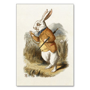 Numéro De Table White Rabbit from Alice In Wonderland Vintage