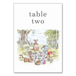 Numéro De Table Winnie le pique-nique Pooh & Pals