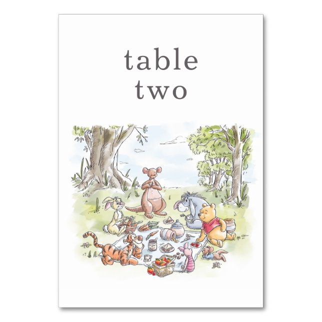 Numéro De Table Winnie le pique-nique Pooh & Pals (Par défaut)