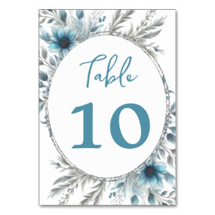 Numéro De Table Winter Wonderland Floral