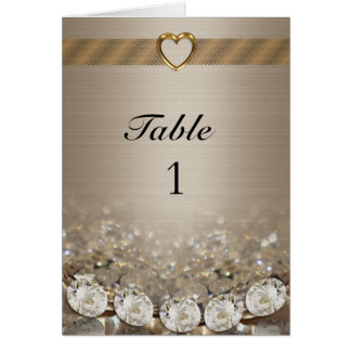 Numéro de tableau Cartes diamants et or