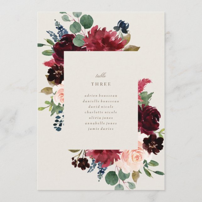 Numéro du tableau d'élégance hivernale Cartes de s (Devant)