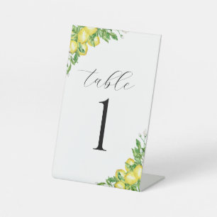 Numéro du tableau mariage Aquarelle Panneau du pié
