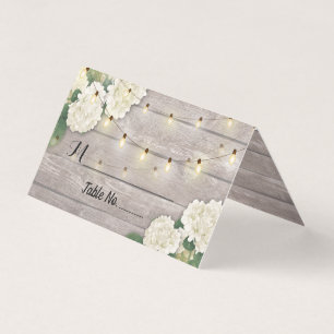 Numéro du tableau mariage Escort Hydrangea Bois ru