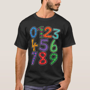 Numéro jour t-shirt enfants maths numéro jour chem