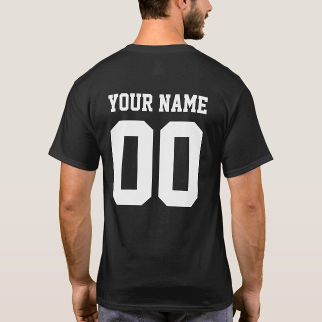 Numéro personnalisé T-shirt de football masculin (Dos)