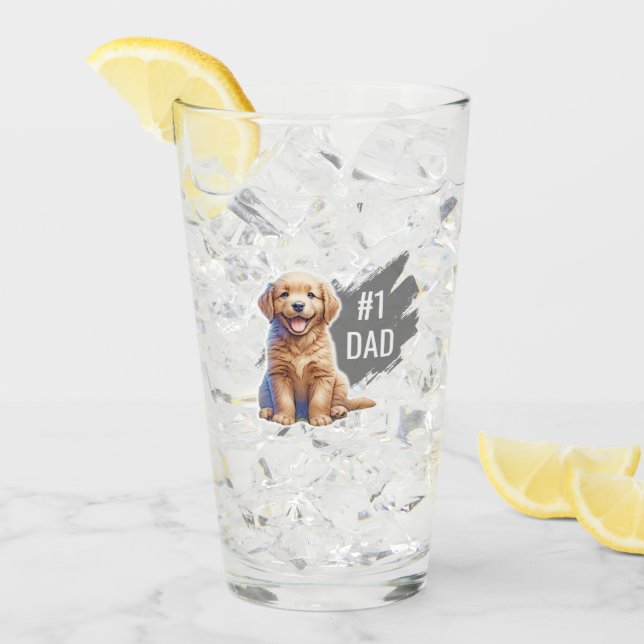 Numéro personnalisé Un papa boit du verre (Devant glace)