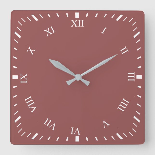 Numéro romain blanc Horloge face minutes ronde (Recto)