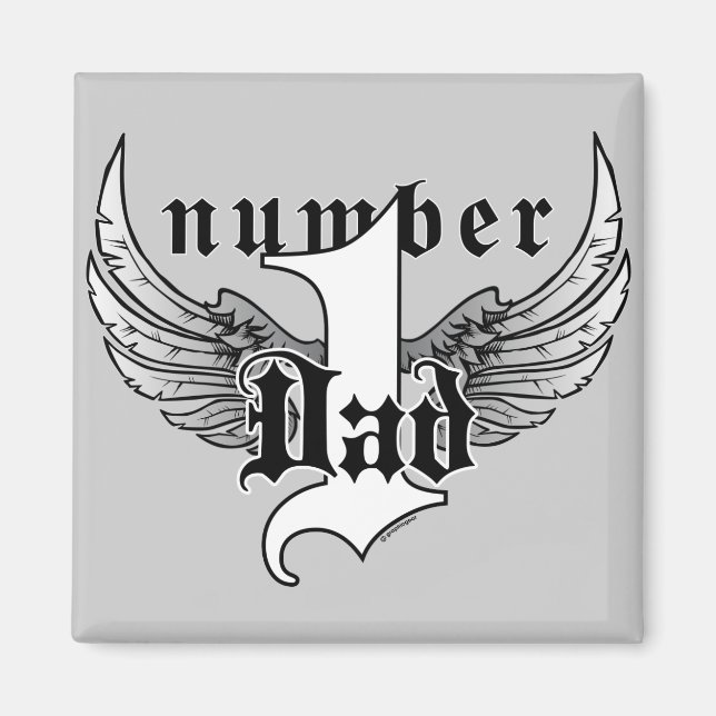 Numéro un papa Magnet (Devant)