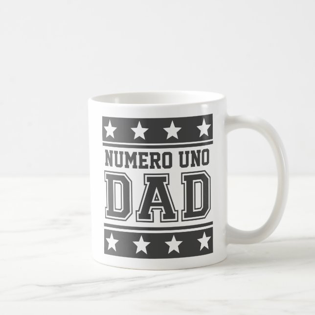 Numero Uno Dad Coffee Mug (Right)