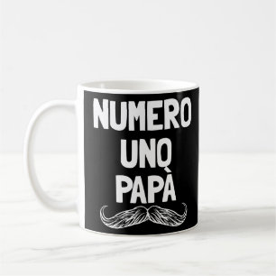 Numero Uno Papa Italian Dad Father's Number 1 Dad  Coffee Mug