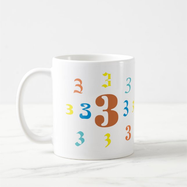 Numerology 3 Mug (Left)