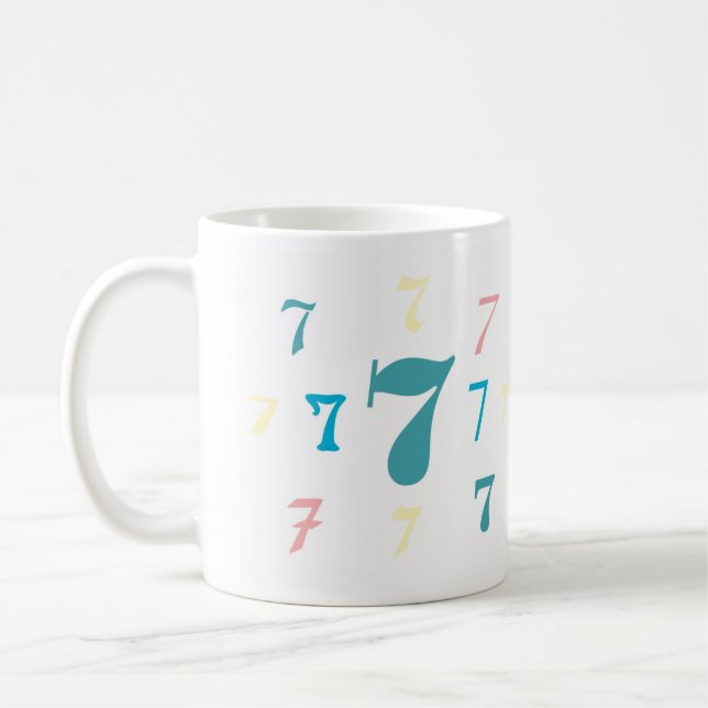 Numerology 7 Mug (Left)