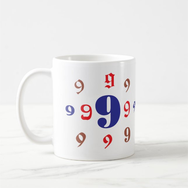 Numerology 9 Mug (Left)