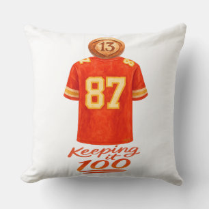 Numerology It Adds Up: Keeping It 100 Throw Pillow