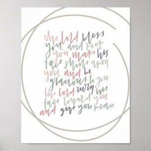 Numéros 6:24 - Le Seigneur vous bénisse - Poster