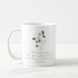 Numéros 6:25, Bible Verse Print, Mug