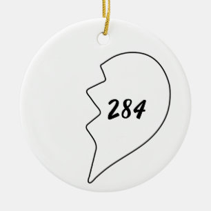 Numéros à l'amiable (220 284) Ornement en céramiqu
