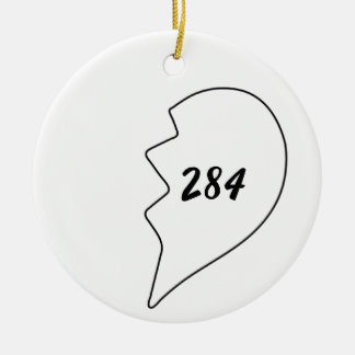 Numéros à l'amiable (220 284) Ornement en céramiqu