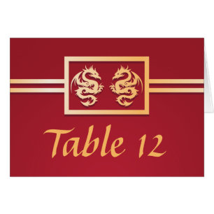 Numéros de position de Tableau de dragon de rouge
