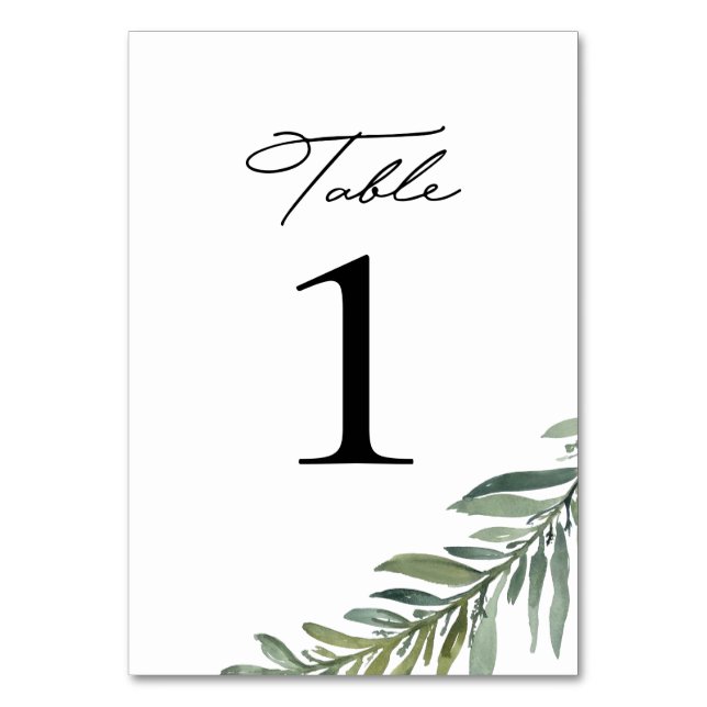 Numéros de table (Par défaut)