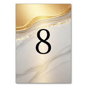Numéros de table de mariage modernes (1–20)