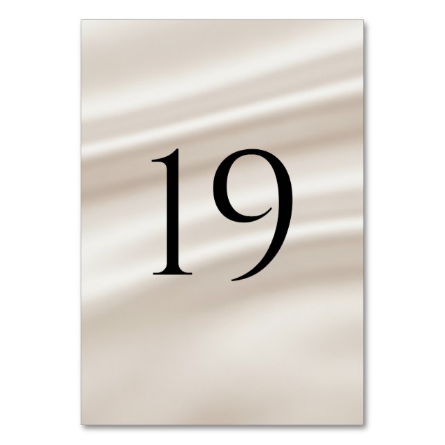 Numéros de table de mariage modernes (1–20) (Par défaut)
