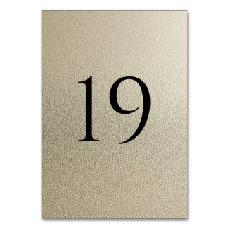 Numéros de table de mariage modernes (1–20)