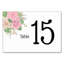 Numéros de table floraux BOHO - Personnalisés sur