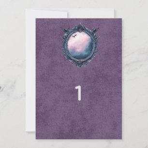 Numéros de table miroir gothique de l'académie som