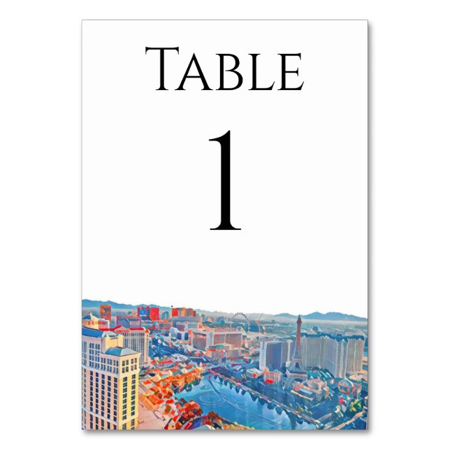 Numéros de table Skyline de Las Vegas (Par défaut)
