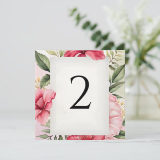 Numéros de table tropicaux
