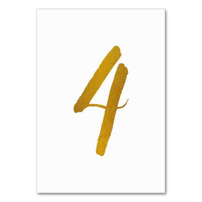 Numéros de table - Typographie de script brosse dé (Par défaut)