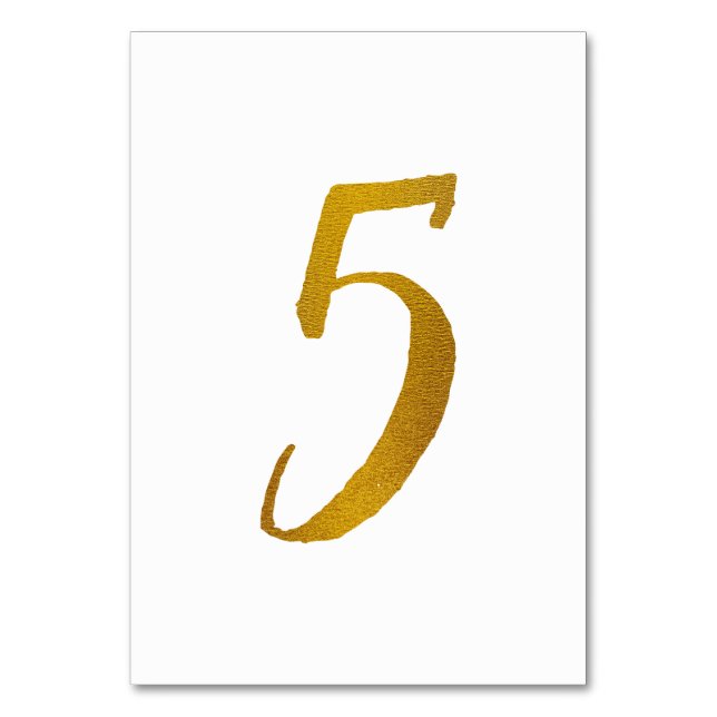 Numéros de table - Typographie de script brosse dé (Par défaut)
