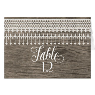 Numéros de tableau Rustique Vintage dentelle Barne