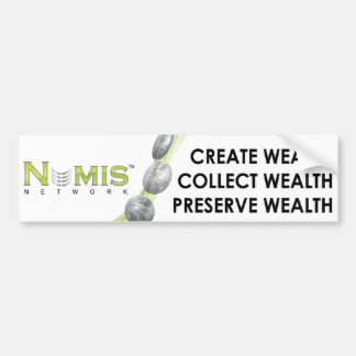 Numis Network Collect wealth bumper sticker