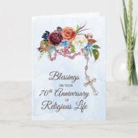 Nun 70th Anniversary of Religious Life with Rosary