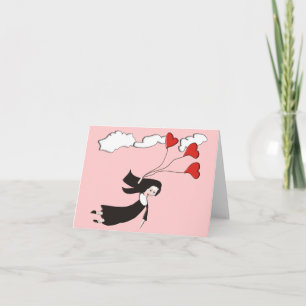 Nun Cartes pour notes vierge à l'intérieur d'une n