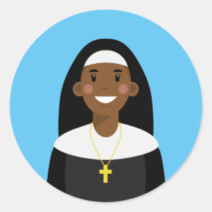 Nun Classic Round Sticker